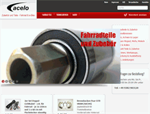 Tablet Screenshot of acelo-shop.com